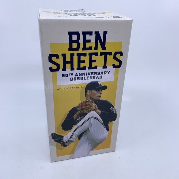 2021 Ben Sheets Bobblehead Milwaukee Brewers 50th Anniversary BDA Sports - Picture 1 of 12